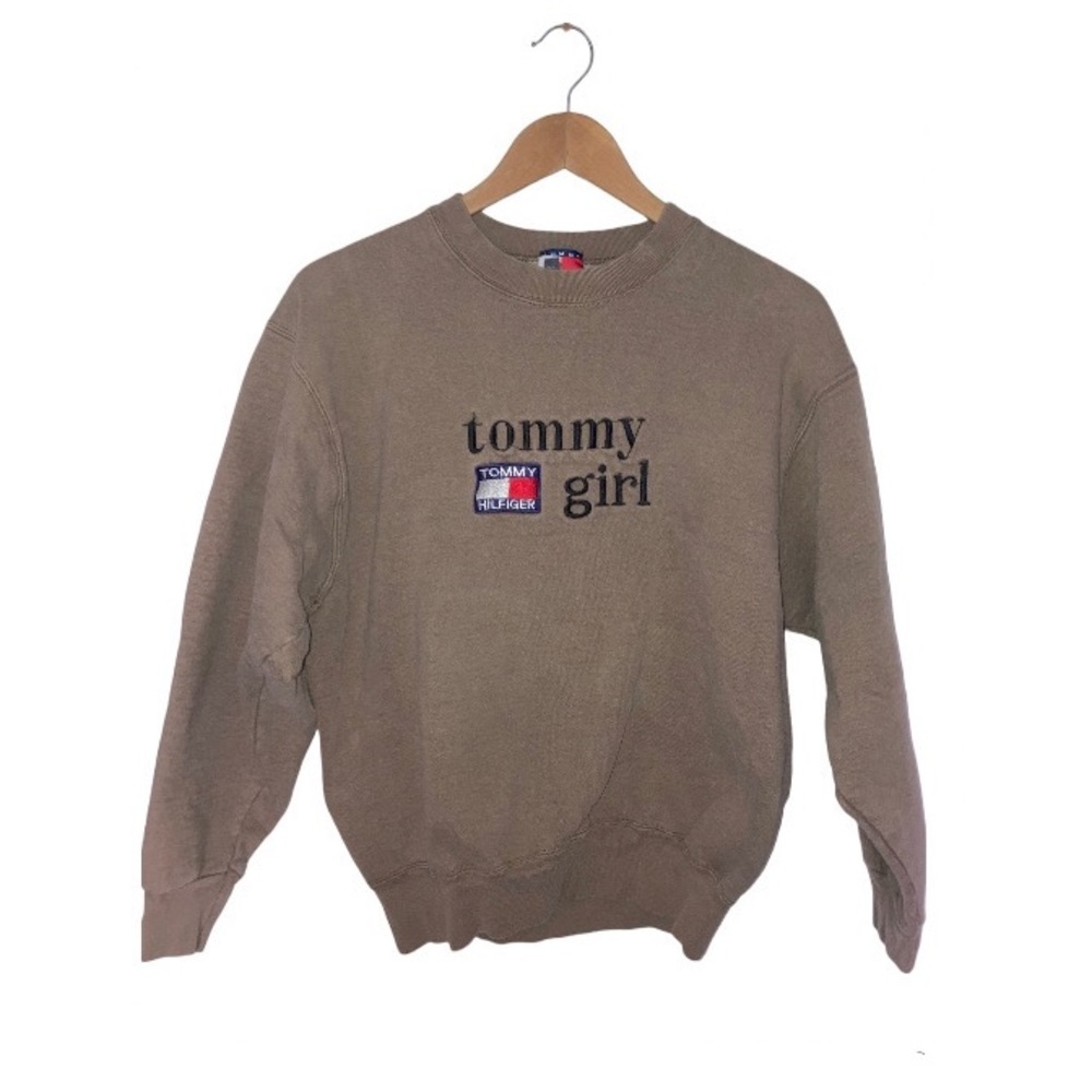 Vintage Brown Tommy Girl Sweatshirt | Tommy Hilfiger